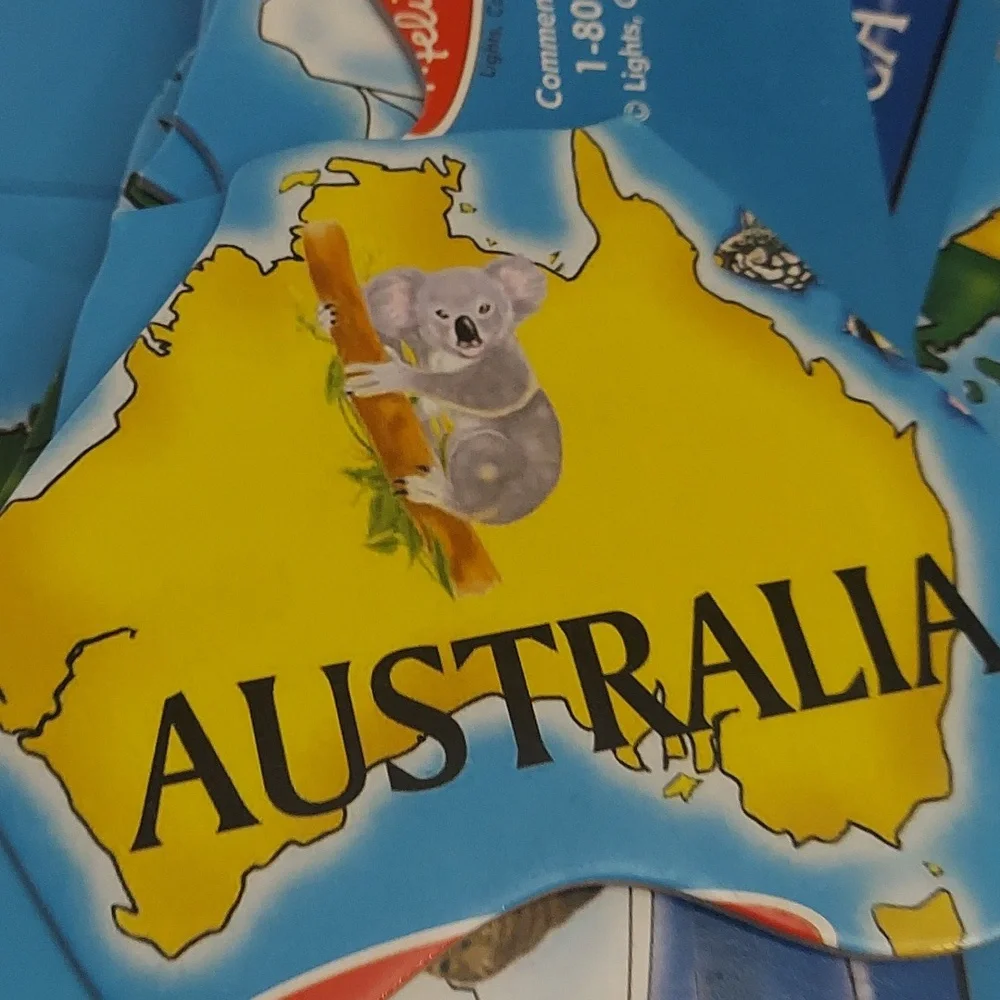 33 Pc Melissa & Doug World Map Extra Large Fun Floor Puzzle 2x3 Feet 6+